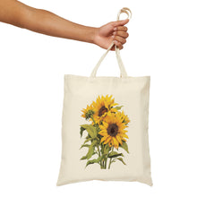 Load image into Gallery viewer, &#39;Sunflowers&#39; Cotton Canvas Tote Bag

