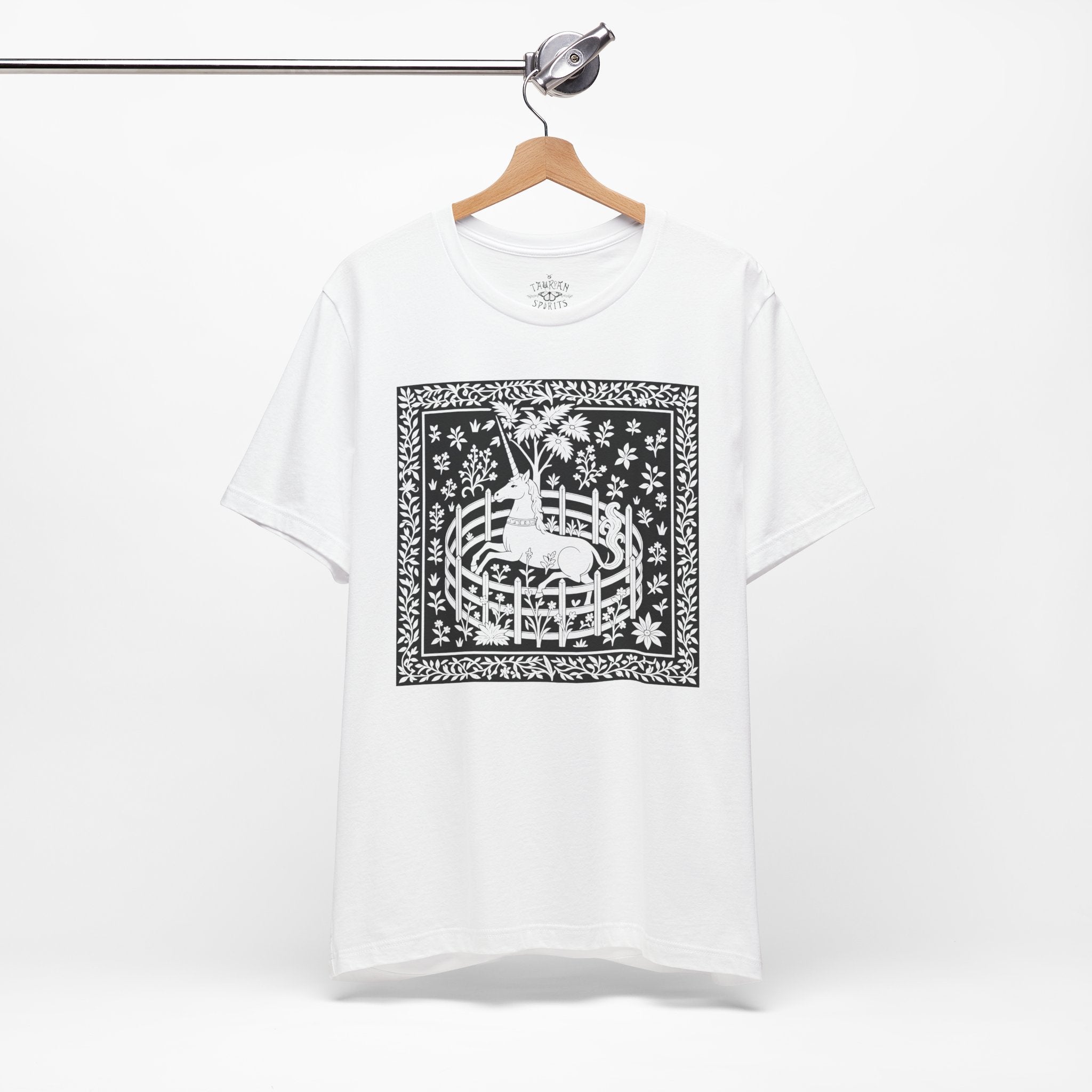 'Unicorn In Captivity' Unisex Jersey Tee