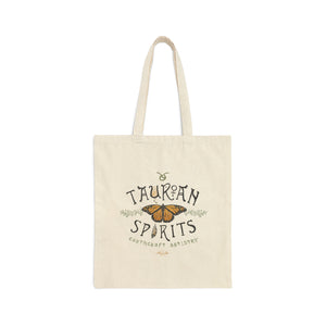 'Ferns' Cotton Canvas Tote Bag