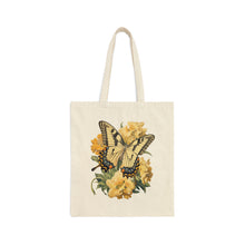 Load image into Gallery viewer, &#39;Yellow Swallowtail Butterfly&#39; Cotton Canvas Tote Bag
